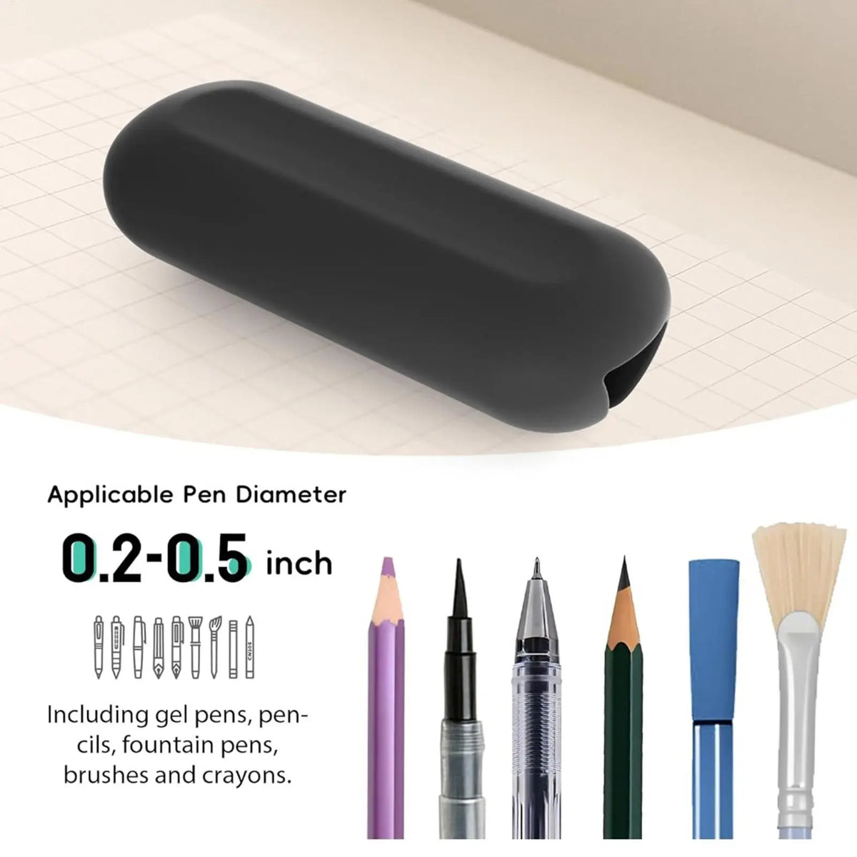 Weighted Pencil Correction Trainer Tool School Supplies Handwriting Aid for Children Elderly Note-Taking Homework Art Sketching Zpaxo
