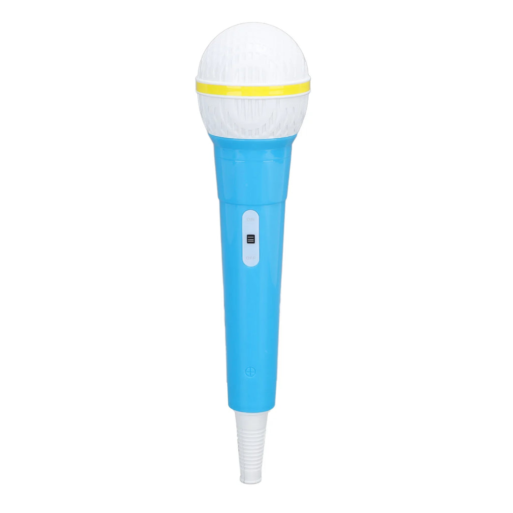Fake Microphone Safe Odorless Simulation Prop Pretend Mic Children Zpaxo Blue