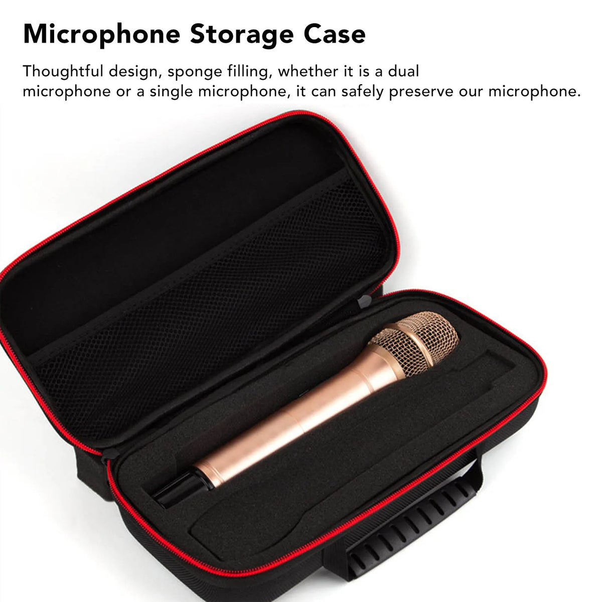 Microphone Storage Bag Box Shockproof Drop Proof EVA Wireless Case Zpaxo