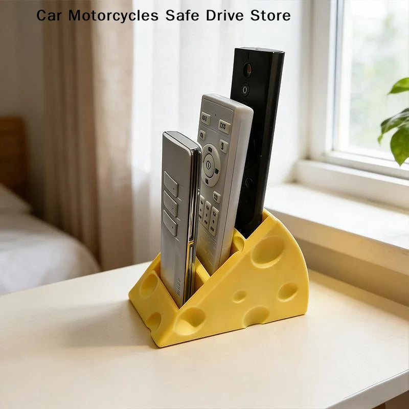 CMSundries Organizer Cheese Remote Control Storage Box 3 Grids Zpaxo
