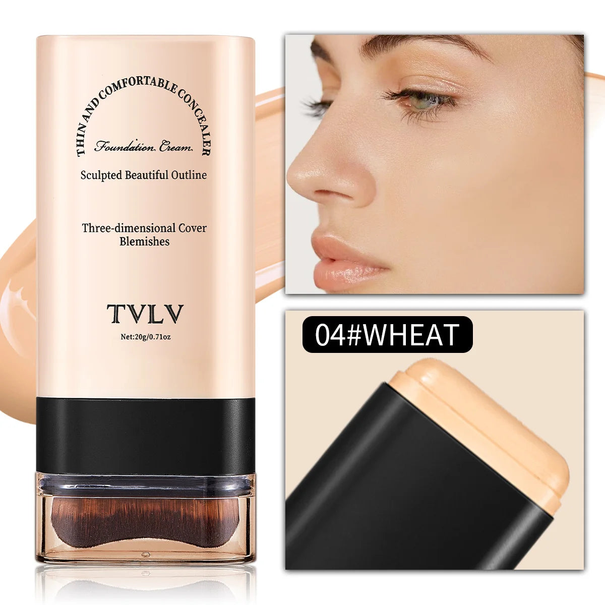 Waterproof Concealer Can Cover Defects Long Time Light Non Greasy Zpaxo 9374-04
