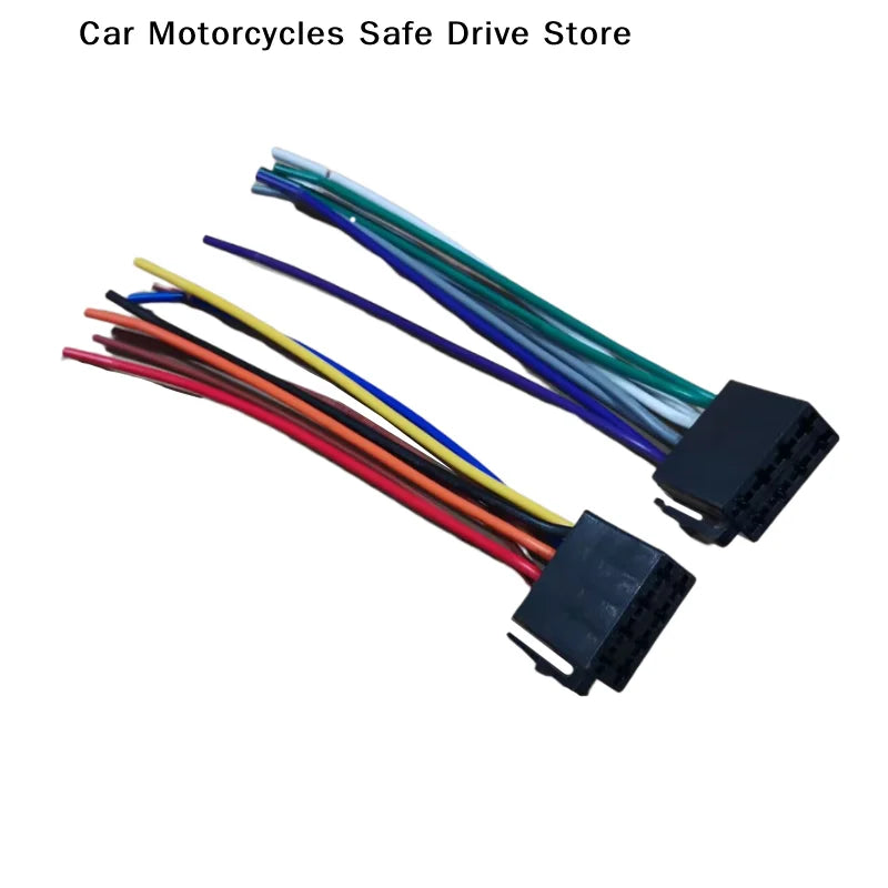 CM1 Pair Universal Adapters Wire Harness Adapter Female ISO Wiring Zpaxo
