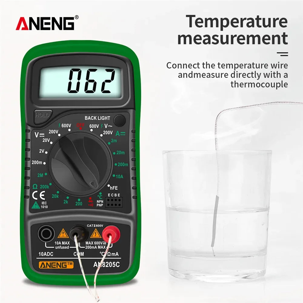 Digital Multimeter Meter Multimetro AC DC Ammeter Volt Ohm Tester Zpaxo