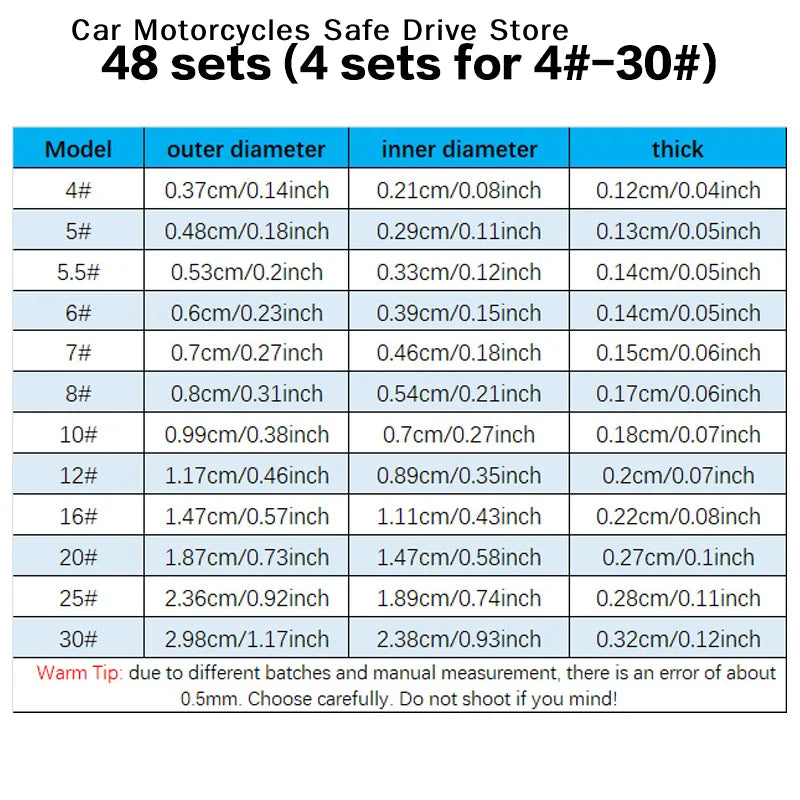 CM48Pcs Round Connector Ring Fishing Tackle Accessories Rod Guide Zpaxo
