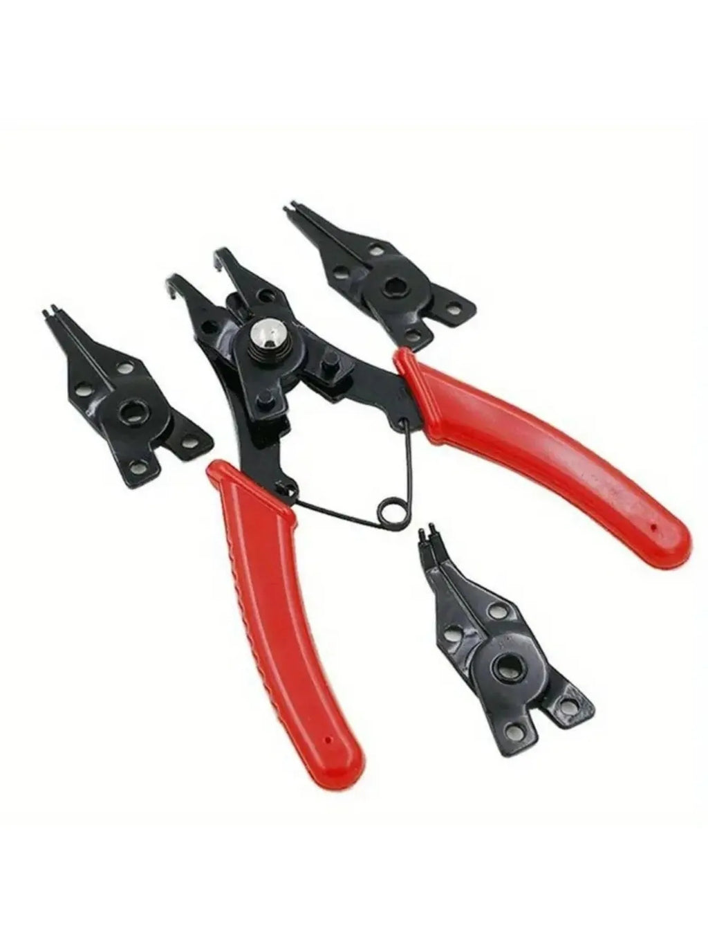 4-In-1 Circlip Pliers Snap Ring Multi Crimp Removable Plier Head Zpaxo