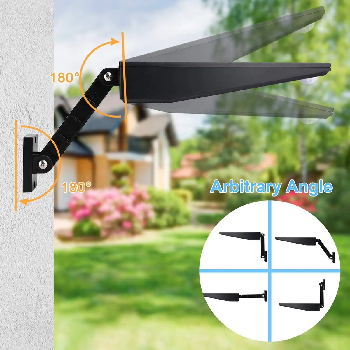 Solar Wall Lights Remote Control Adjustable Brightness Waterproof Zpaxo
