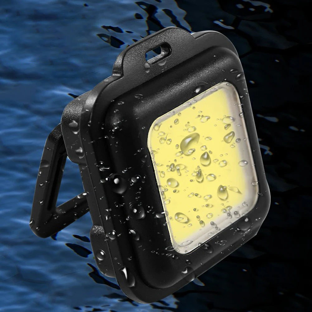 500LM Small Pocket Flashlight USB Charging Keychain Compact Camping Zpaxo