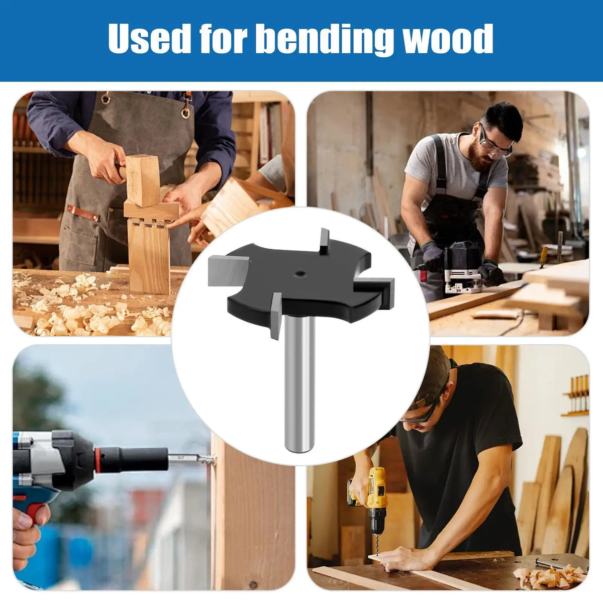 Spoilboard Surfacing Router Bit 1 Shank Wood Milling Cutter 4 Flutes Zpaxo