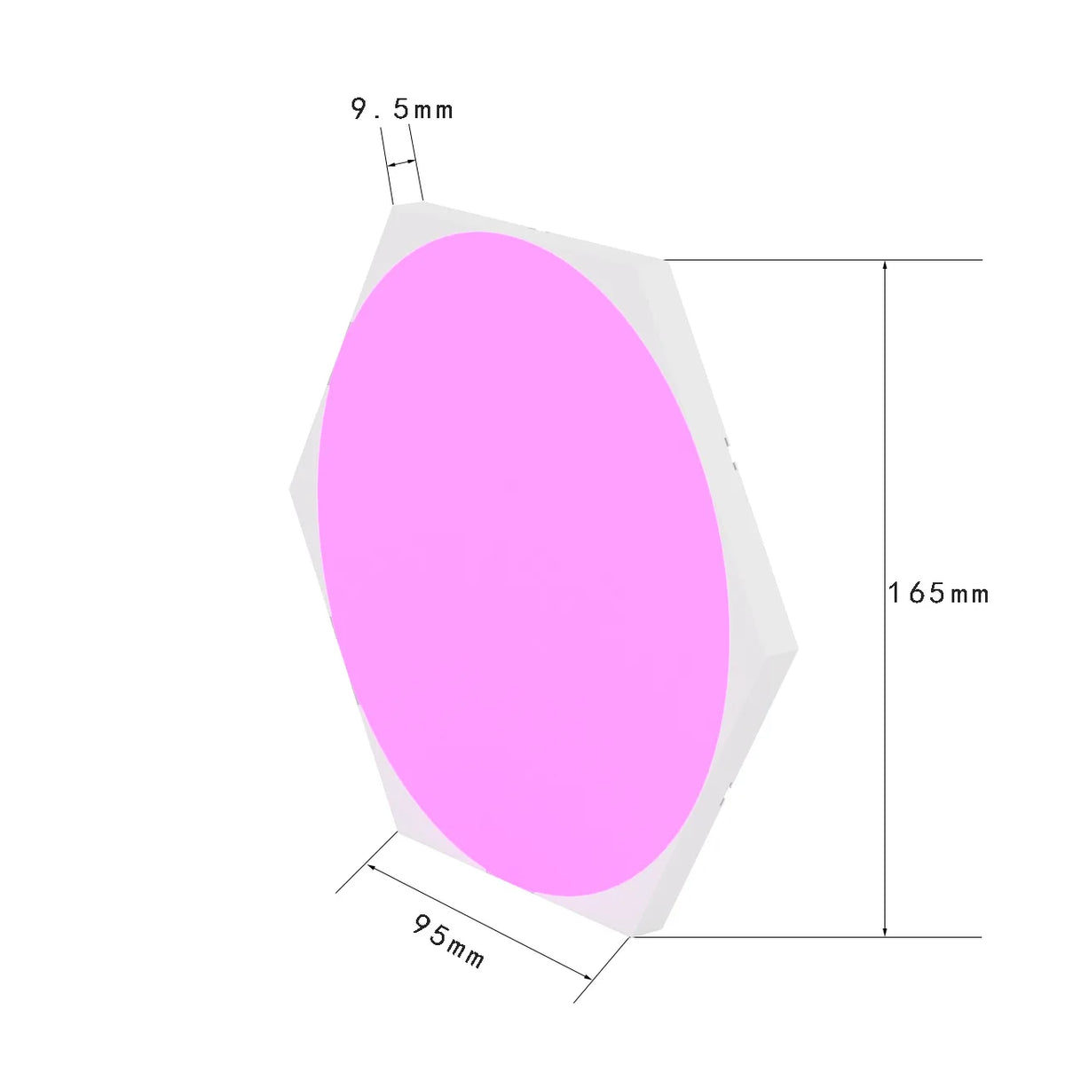Smart LED RGB Wall Lamp Hexagonal Quantum Night Light APP Bluetooth Zpaxo