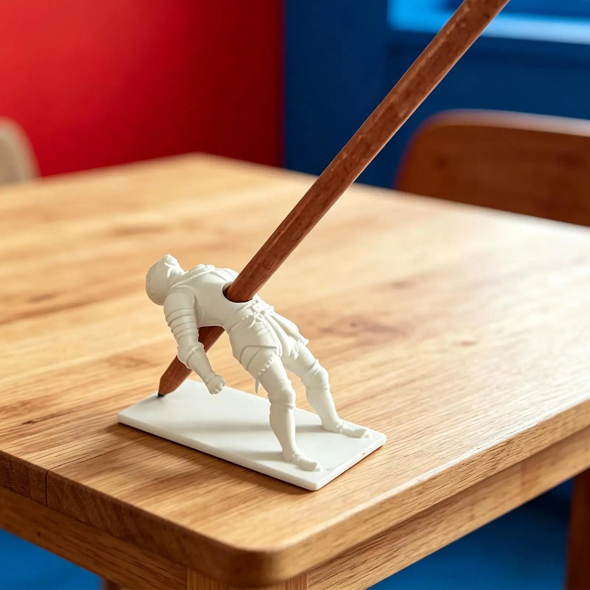 Desk Pen Holder Funny 3D Printed Office Organizer Pencil Cool Gadgets Zpaxo Silver China Mainland