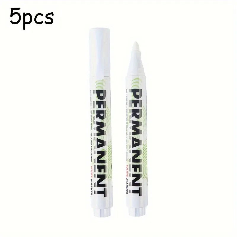 Metal White Marker Pen Alcohol Oily Waterproof Tire Graffiti Pens Zpaxo