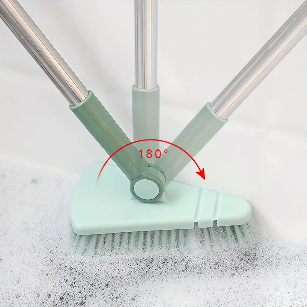 Triangle Floor Brush Cleaning Bathtub Gaps Long Handle Detachable Zpaxo