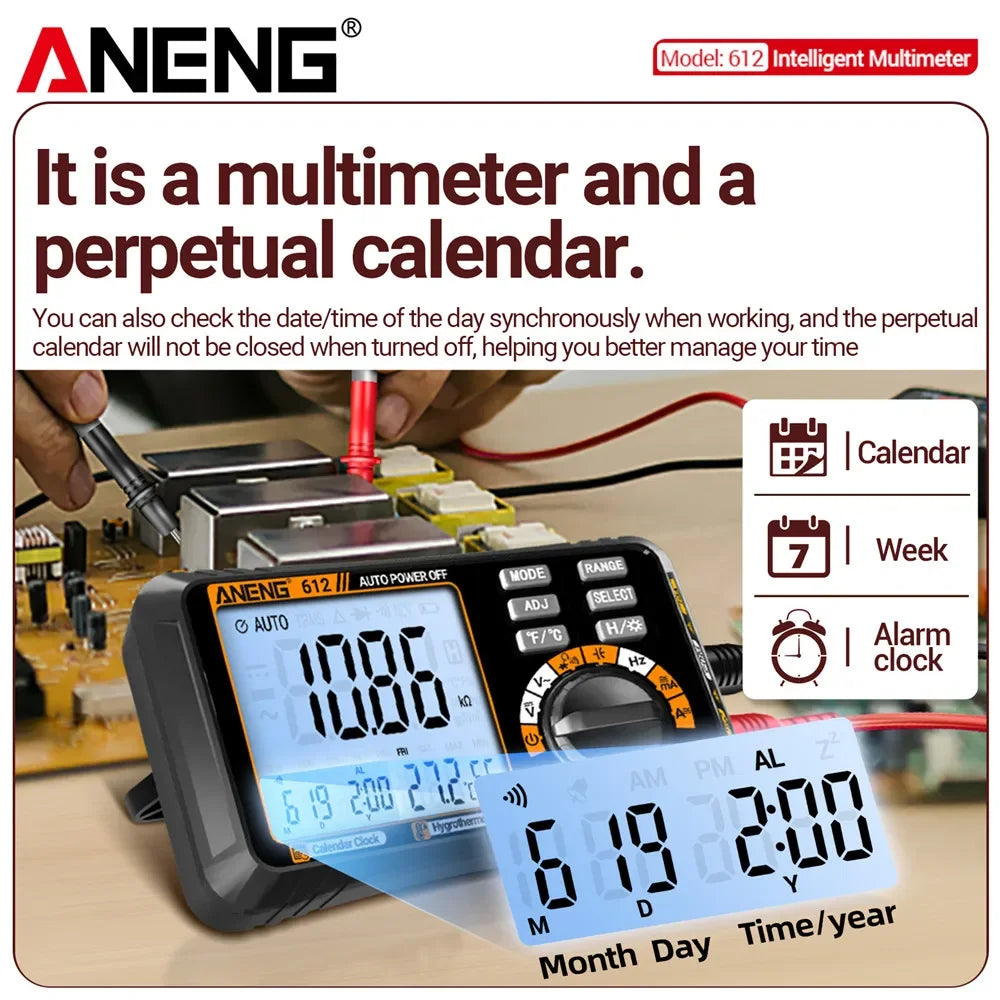 Smart Digital Multimeters Professional 2 in1 AC DC Current Voltage Zpaxo