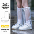 Disposable Rain Boot Covers Durable Slip-resistant Shoe Protectors Zpaxo Transparent 4PCS