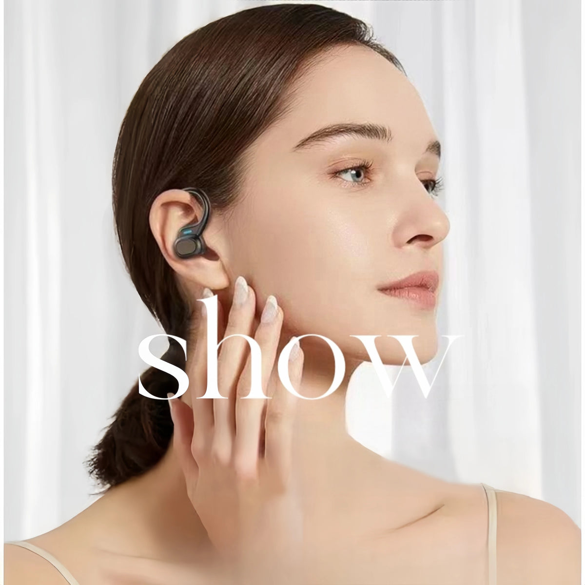 Wireless Open Headphones Ear-mounted Design In-ear Earplugs 36H Zpaxo