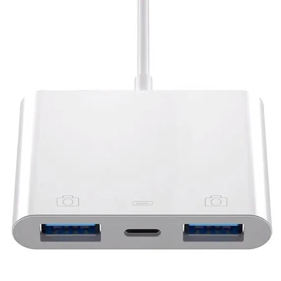 Lightning USB OTG Converter Adapter IPhone Mouse Keyboard Charging U Zpaxo 2USB with Charging