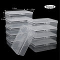 Transparent Plastic Card Boxes Waterproof Playing Holders Poker Board Zpaxo clear-10pcs