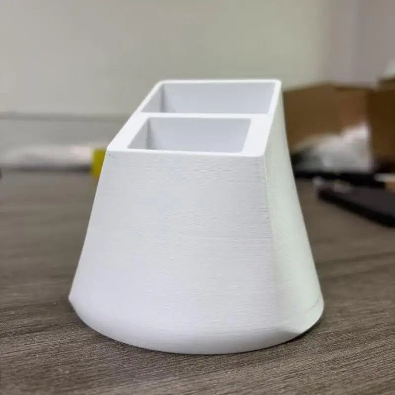 3D Printing Remote Control Organizer TV Holder Table Multipurpose Zpaxo White