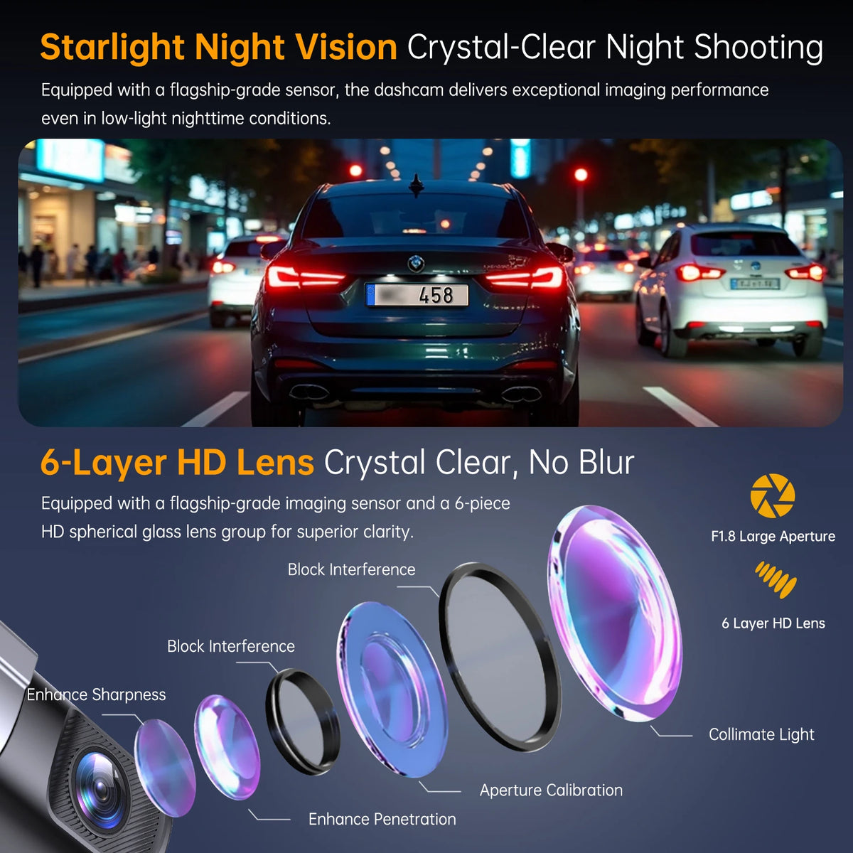 1080P Dash Camera Vehicle Recorder Wifi Dashcam Smart Car Video APP Zpaxo