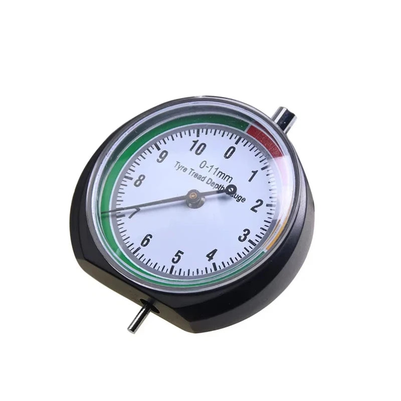 Tire Tread Depth Gauge Car Meter Measurer Accuracy Tyre Measure Tool Zpaxo Black