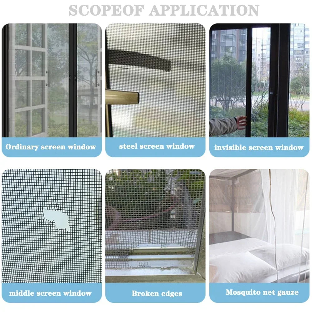 1ps Easy-to-Apply Waterproof Window Screen Repair Tape – Keep Mosquitoes Out with Our Anti-Insect, Self-Adhesive Mesh Patch Zpaxo