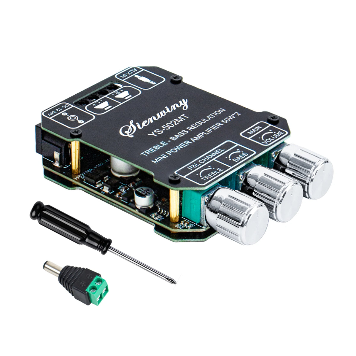 YS-502MT Digital Power Amplifier Module BT AUX Input 50W+50W Hifi Zpaxo Amplifier Board