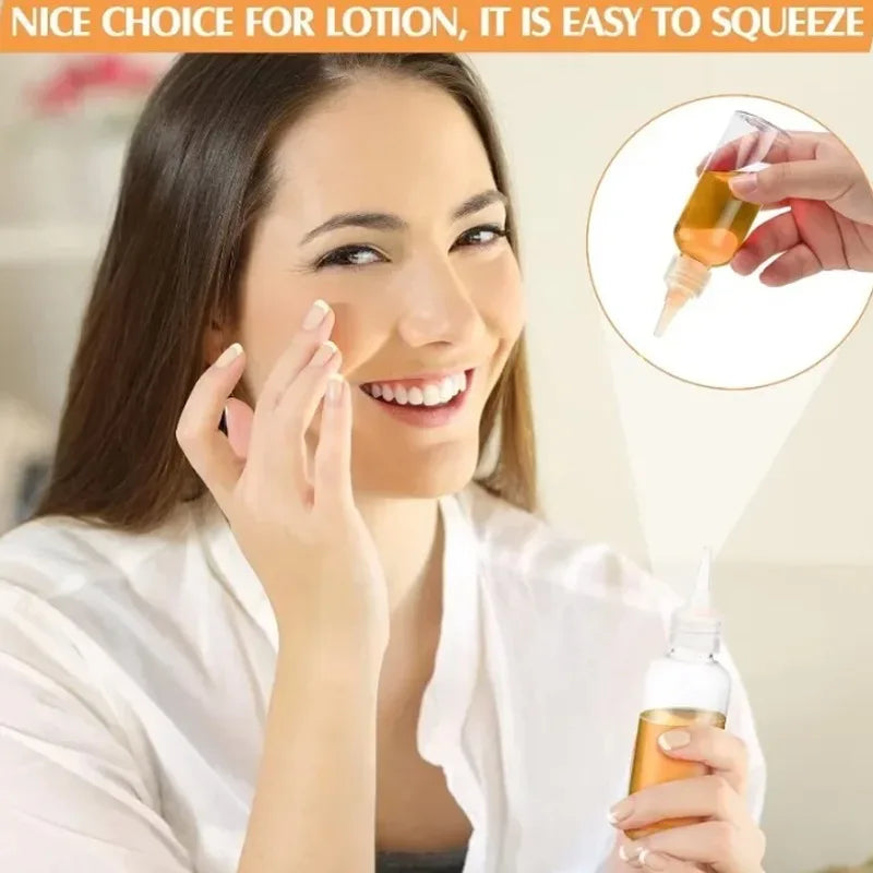Empty Dropper Bottle Transparent Plastic Refillable Mini Squeeze Zpaxo