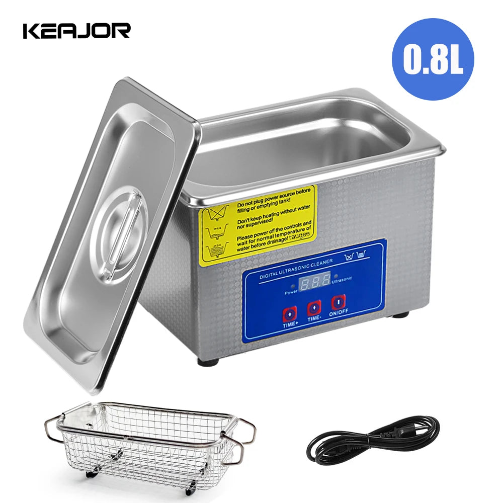 Ultrasonic Cleaner Ultrasound Cleaning Machine Glasses Jewelry 40KHZ Zpaxo
