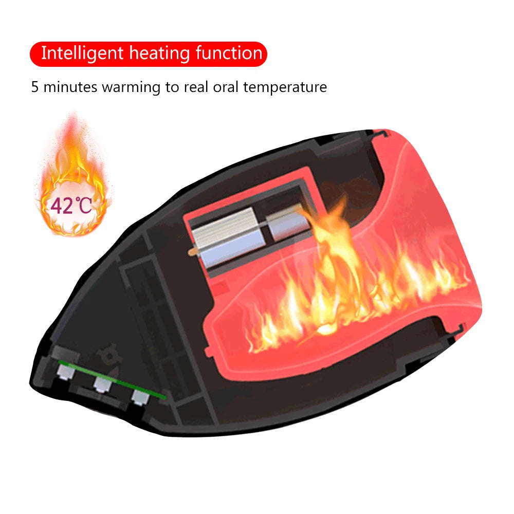 Erotic Silicone Heating Oral Sex Cup 6 Vibration Models Blowjob Toys Zpaxo