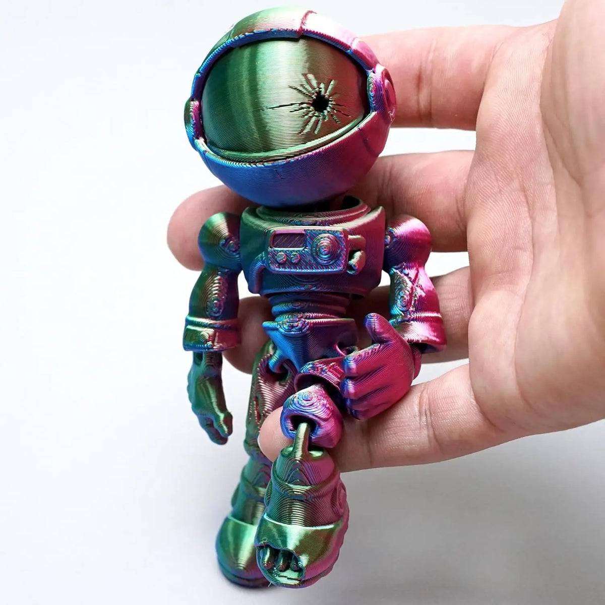 3D Printed Space Zombie Skeleton Astronaut Flexible Realistic Zpaxo