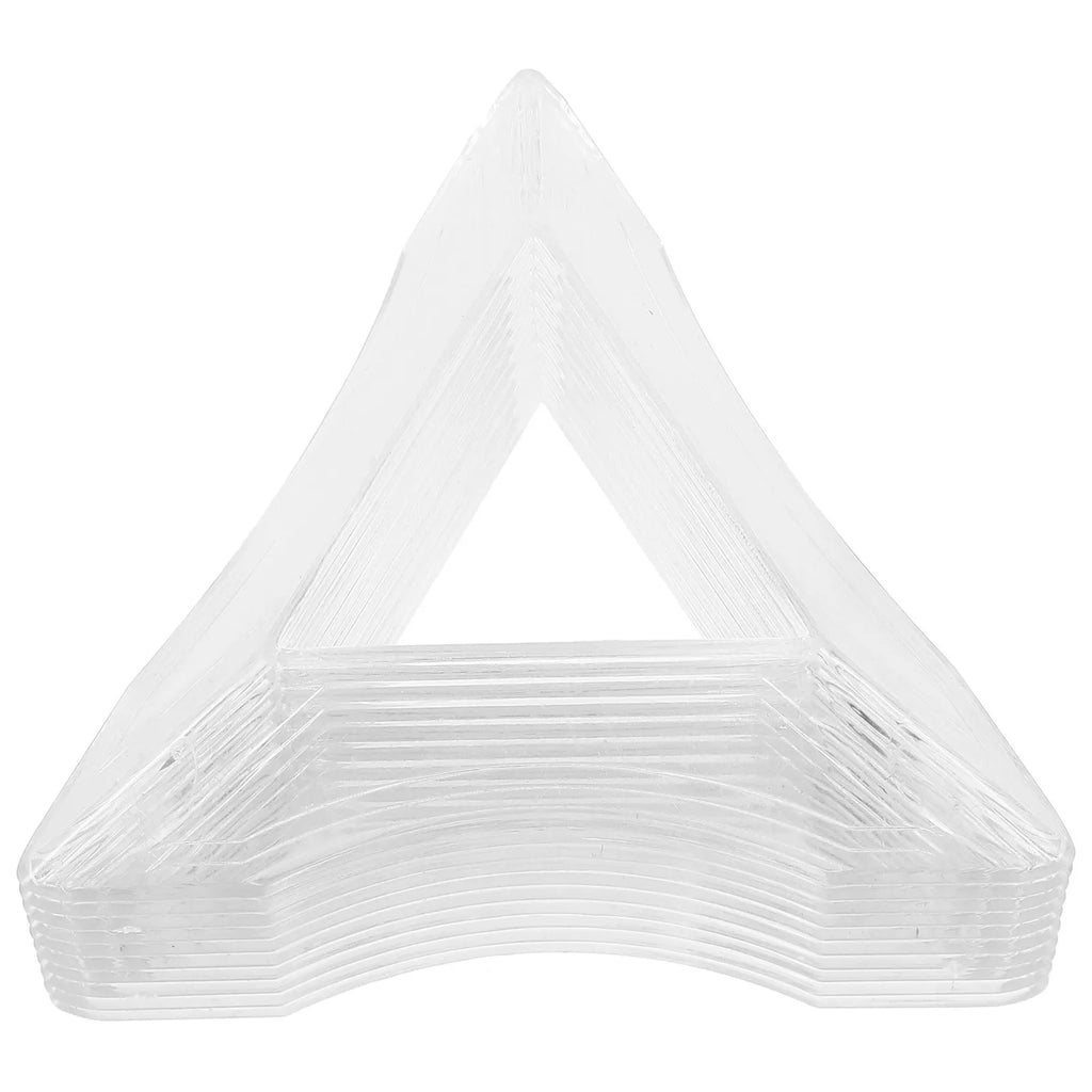 Transparent Triangle Cube Display Stand Plastic Tripod Base Secure Zpaxo Default Title