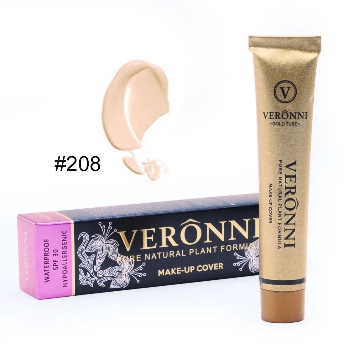 14 Moisturizing Liquid Concealer Naturally Lightweight Sweat-proof Zpaxo 208