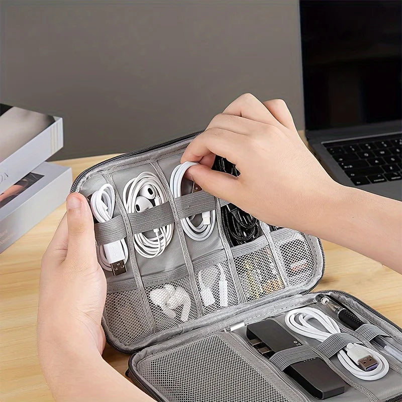 Watch Strap Storage Bag Travel Essentials Multi-pocket Cable Zpaxo