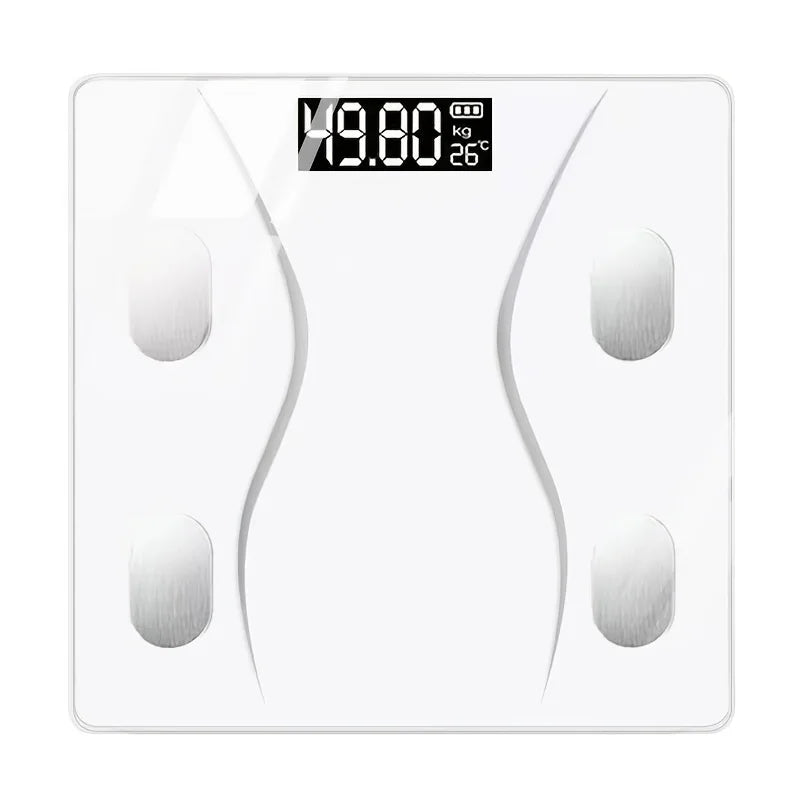 Digital Bathroom Scale 396lb/180kg, HD LCD Display with Temperature, Extra-Wide Platform, High Precision for Home Use Zpaxo