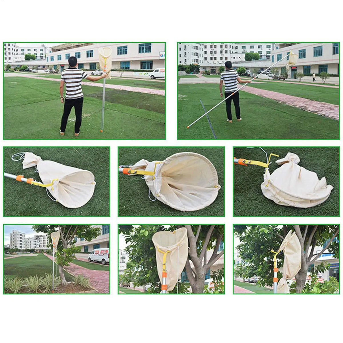 Bee Swarm Catcher Bag Telescopic Tools Beekeeping Recruit Tool Zpaxo
