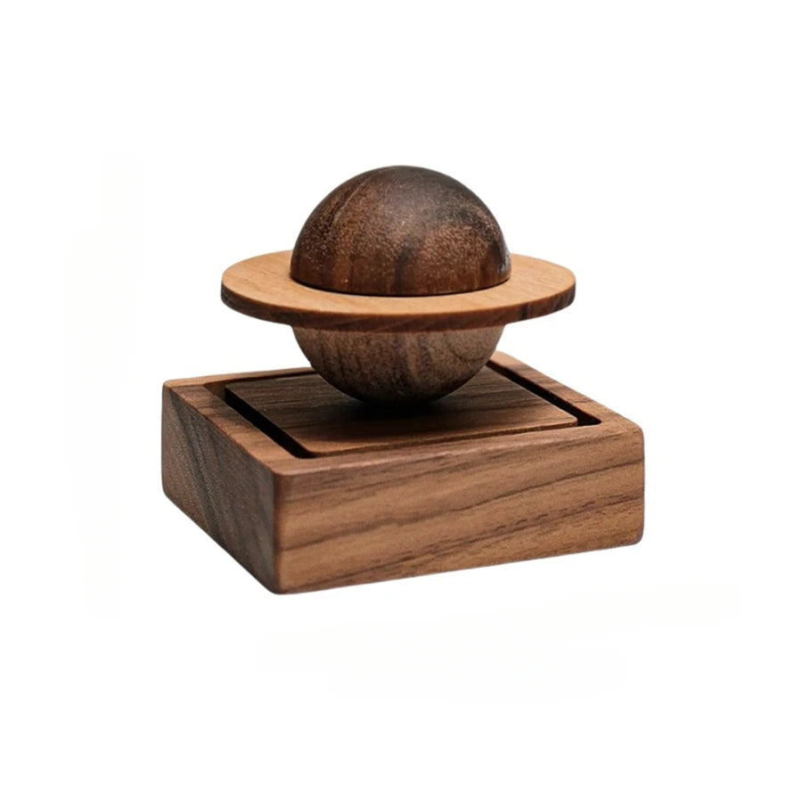 Wooden Aromatherapy Diffuser Scented Wood Planet-shaped Car Home Zpaxo 1pc B18771A