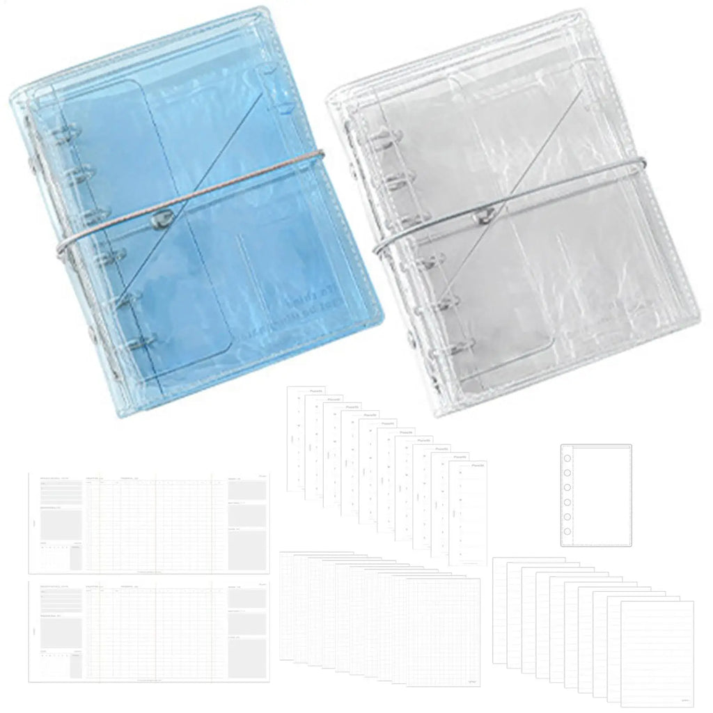 Refillable Notebook Binder A7 Multi-pocket Detachable Pages Aesthetic Zpaxo