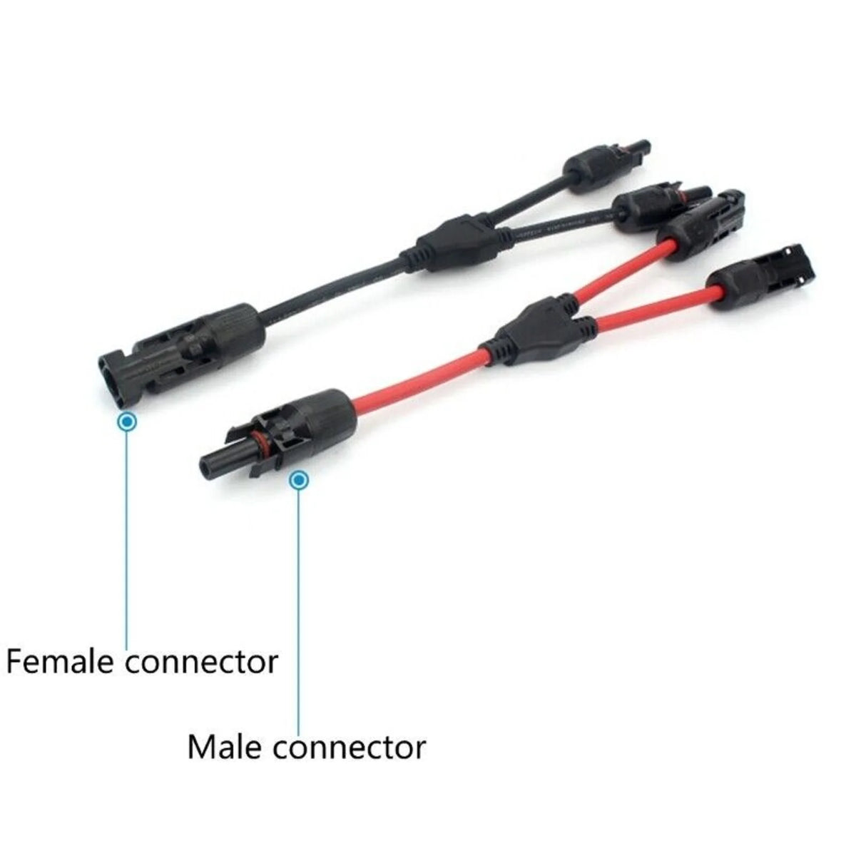 1 Pair Y Branch Parallel Connection 20A 1000V Electrical Solar Zpaxo