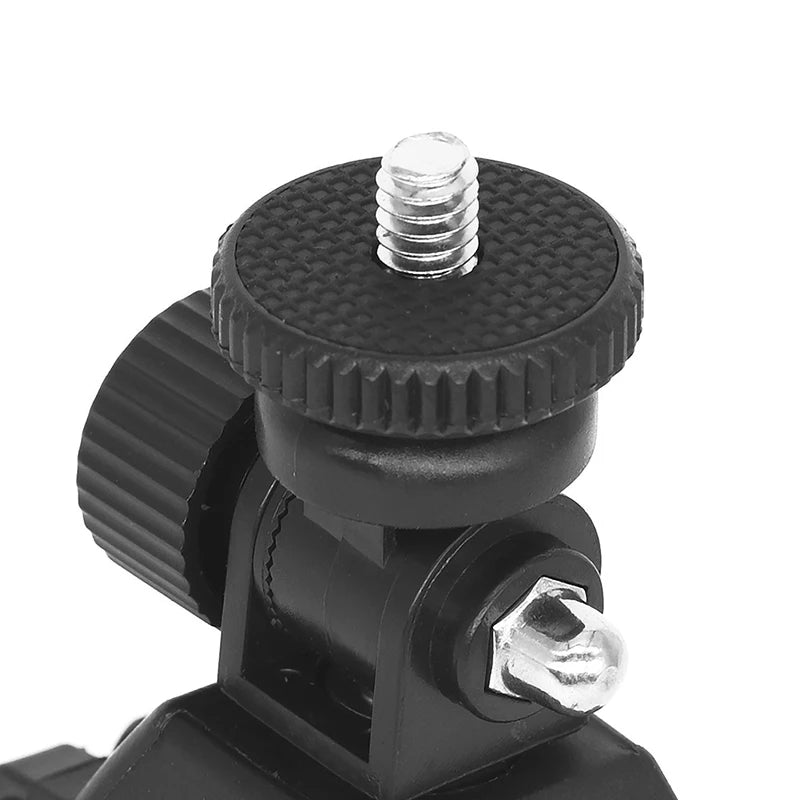 Universal 360 Degree Rotating 1/4 Camera DV Bike Bicycle Handlebar Clamp Bracket Tripod Mount Screw Clip For DSLR Camera GoPro Zpaxo