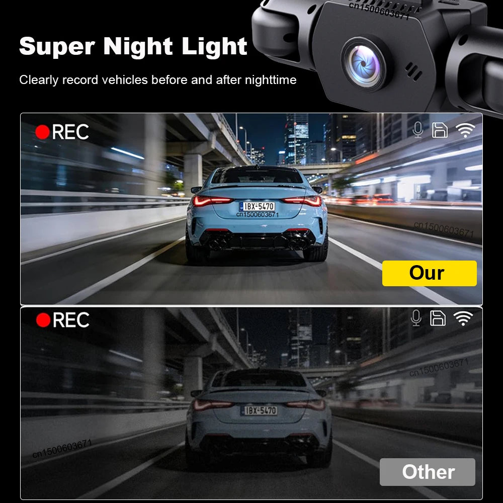 Dash Cam 1080P Car Dvr 4 Channel Vehicle Video Recorder Cars 360 Zpaxo