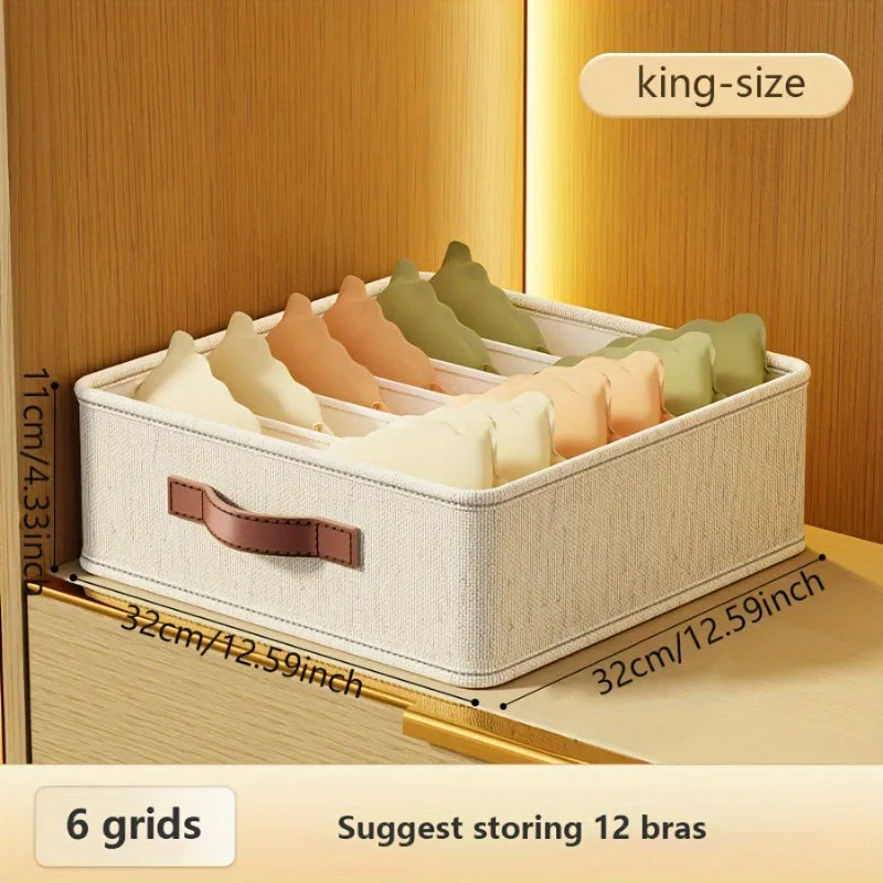 Foldable Underwear Socks Storage Box Multi-compartment Drawer Zpaxo