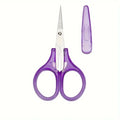 Compact Precision Craft Scissors Sharp Stainless Steel Blades Zpaxo PURPLE
