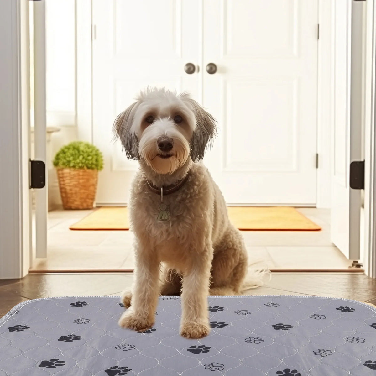 Pet Pee Mat Washable Dog Pad Puppy Training Extra Absorbent Leak Zpaxo