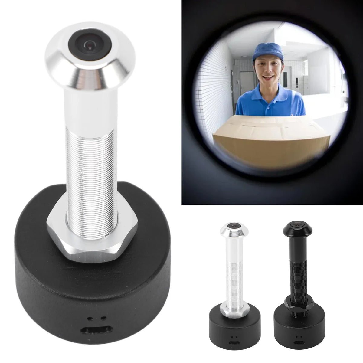 Wifi Peephole Camera 1080P HD Mobile Detection 150 Wide Angle Lens Zpaxo
