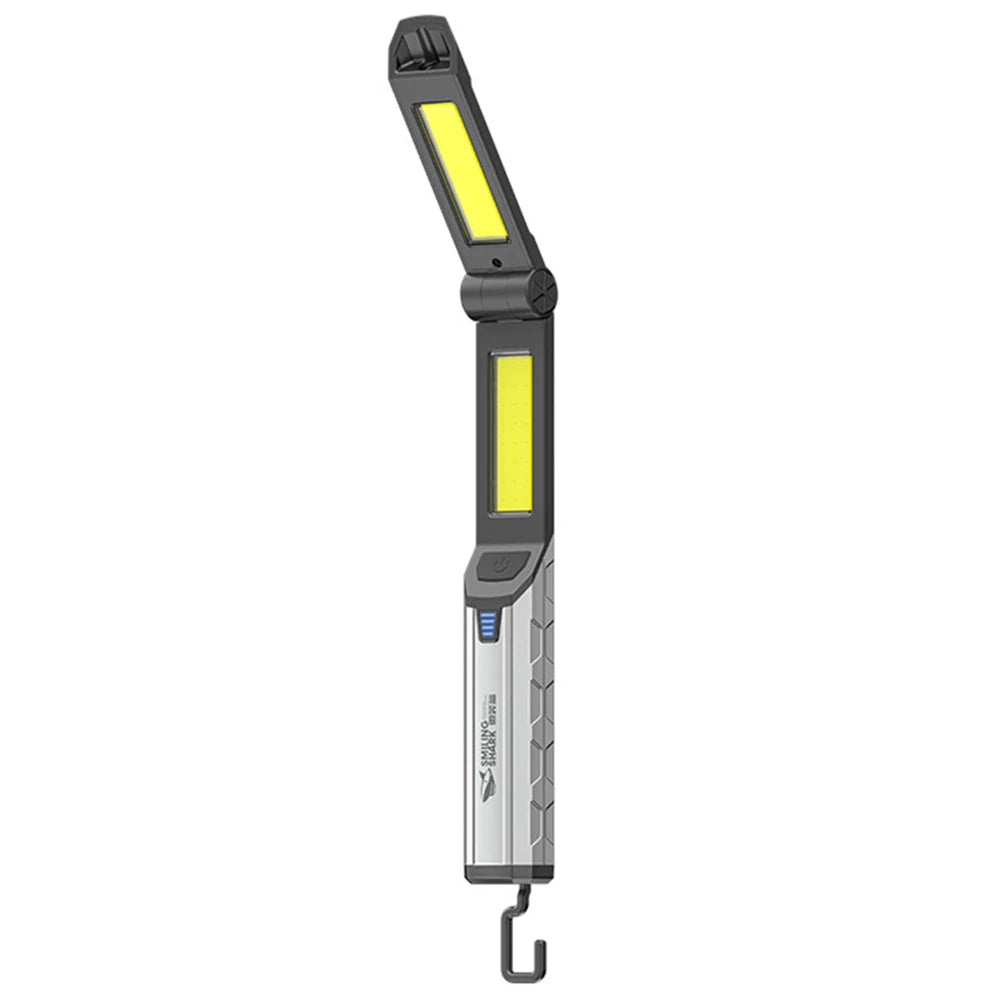 XPE COB LED Work Light Magnetic Handheld Flashlight Hook Inspection Zpaxo Silver Black
