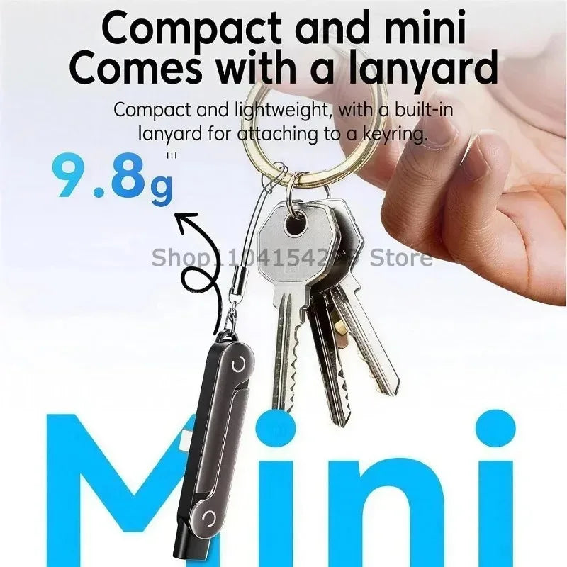 Easy Carry Charging Cord USB C To USB C Cord High Speed Data Quick Charge Phone Charger Cable Built in Foldable Stand Data Wire Zpaxo