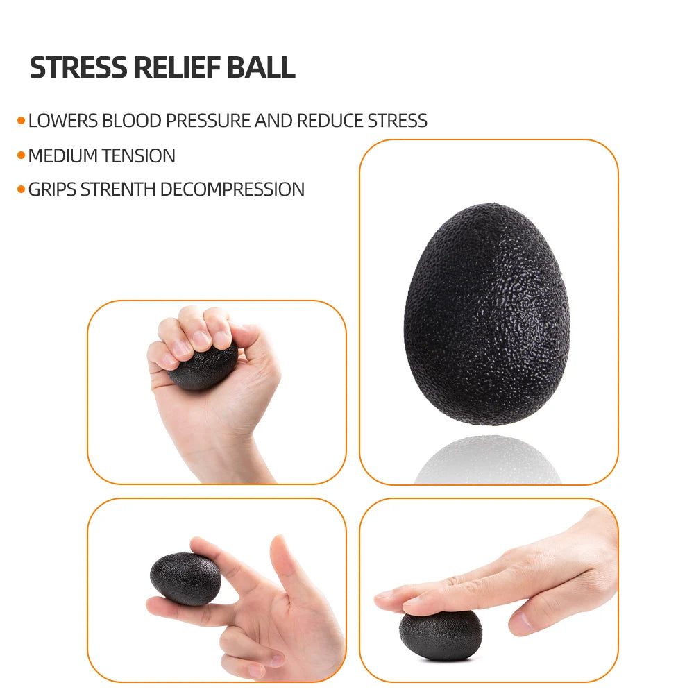Gym Fitness Adjustable Count Hand Grip Set Finger Forearm Strength Muscle Recovery Gripper Exerciser Trainer Ball Decompression Zpaxo