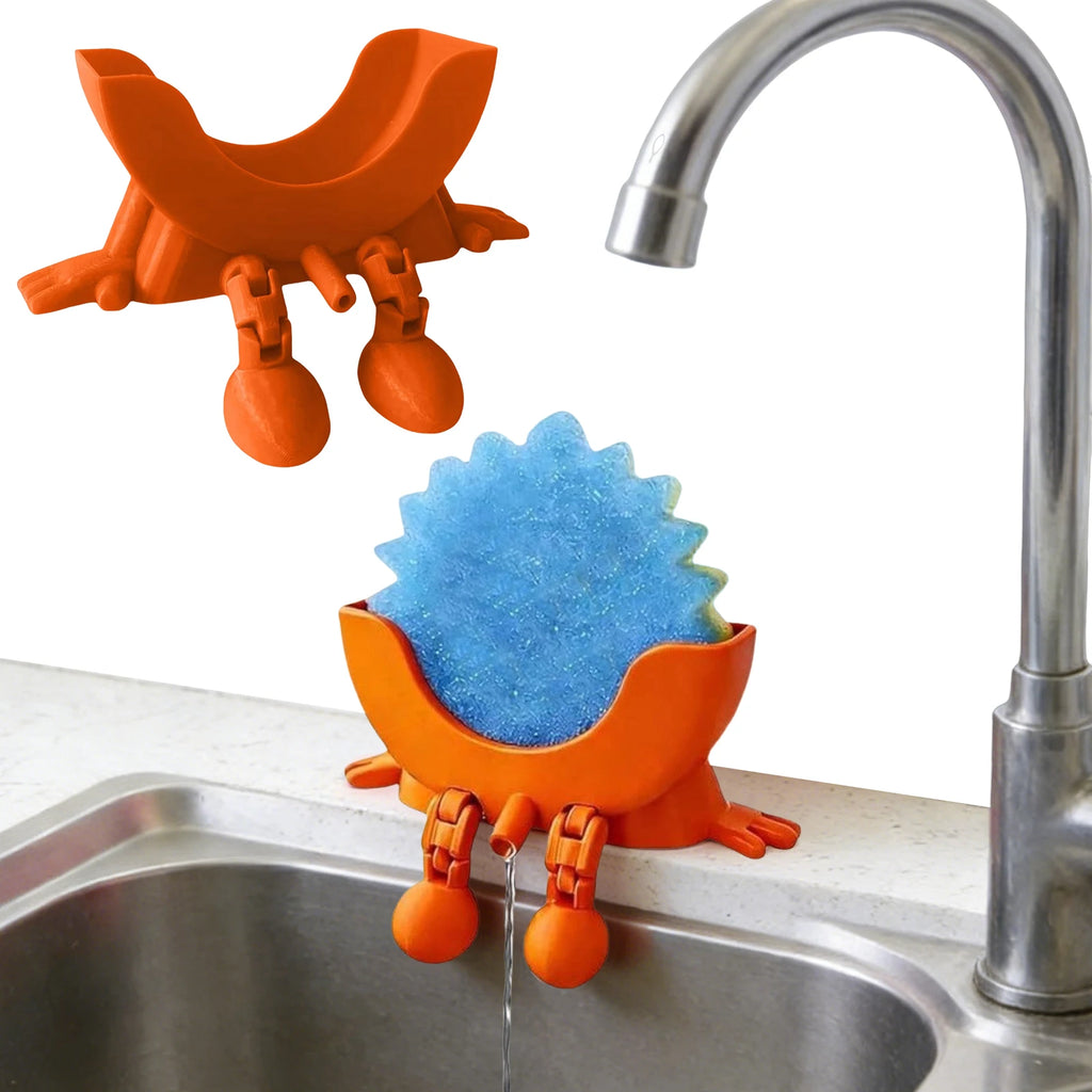 Smiling Sponge Holder 3D Printing Sponges Soap Drying Rack Scrub Zpaxo