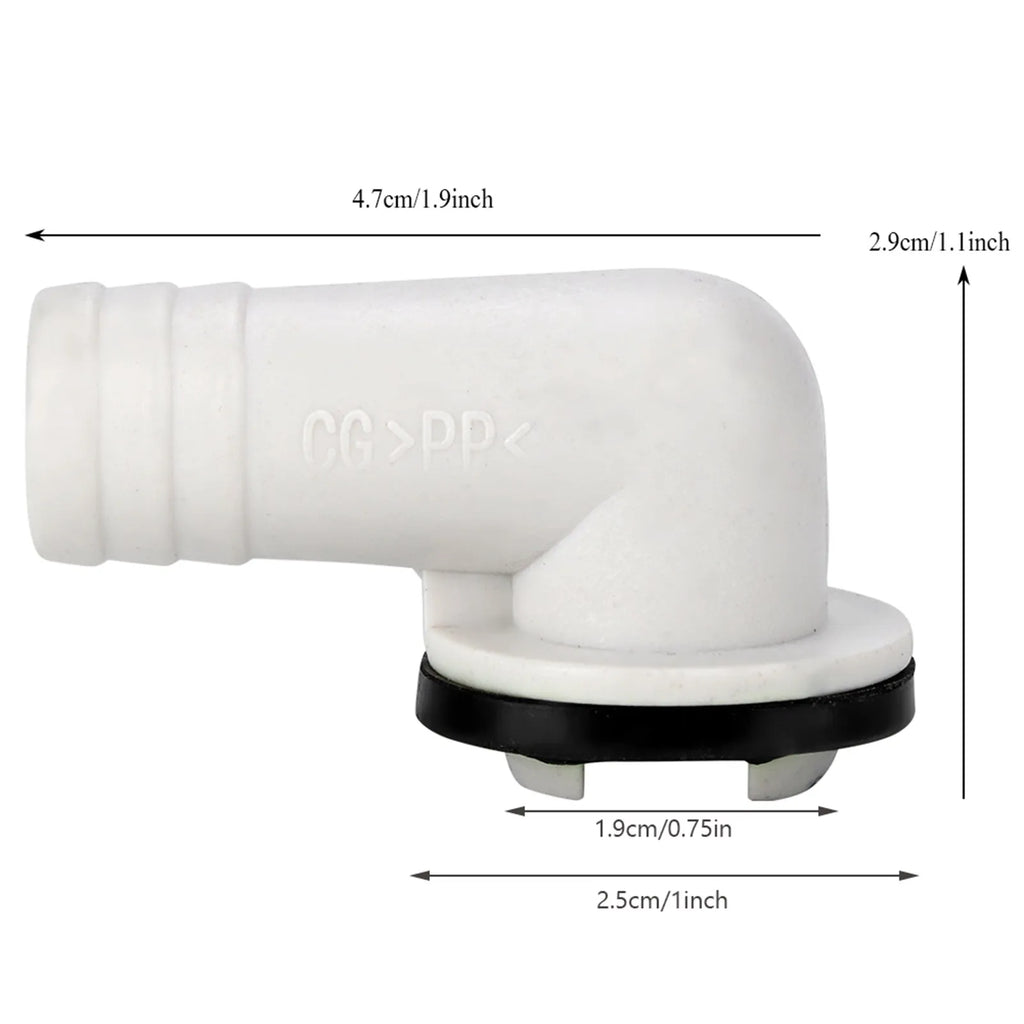 Air Conditioner Drain Outfall Right Angel Outlet Connector Pipe Zpaxo