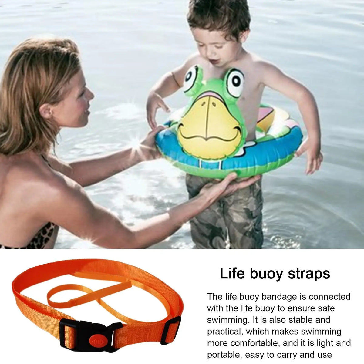 Swim Training Belt Adjustable Swimming Leashes Strap Secure Tether Zpaxo